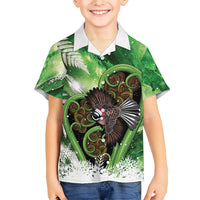 Piwakawaka New Zealand Christmas In July Hawaiian Shirt NZ Aroha Koru Fern Marble Vibes LT14 - Polynesian Pride