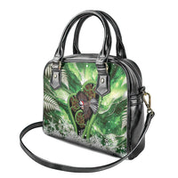 Piwakawaka New Zealand Christmas In July Shoulder Handbag NZ Aroha Koru Fern Marble Vibes LT14 - Polynesian Pride
