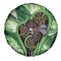 Piwakawaka New Zealand Christmas In July Spare Tire Cover NZ Aroha Koru Fern Marble Vibes LT14 - Polynesian Pride