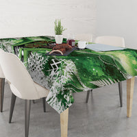 Piwakawaka New Zealand Christmas In July Tablecloth NZ Aroha Koru Fern Marble Vibes LT14 - Polynesian Pride