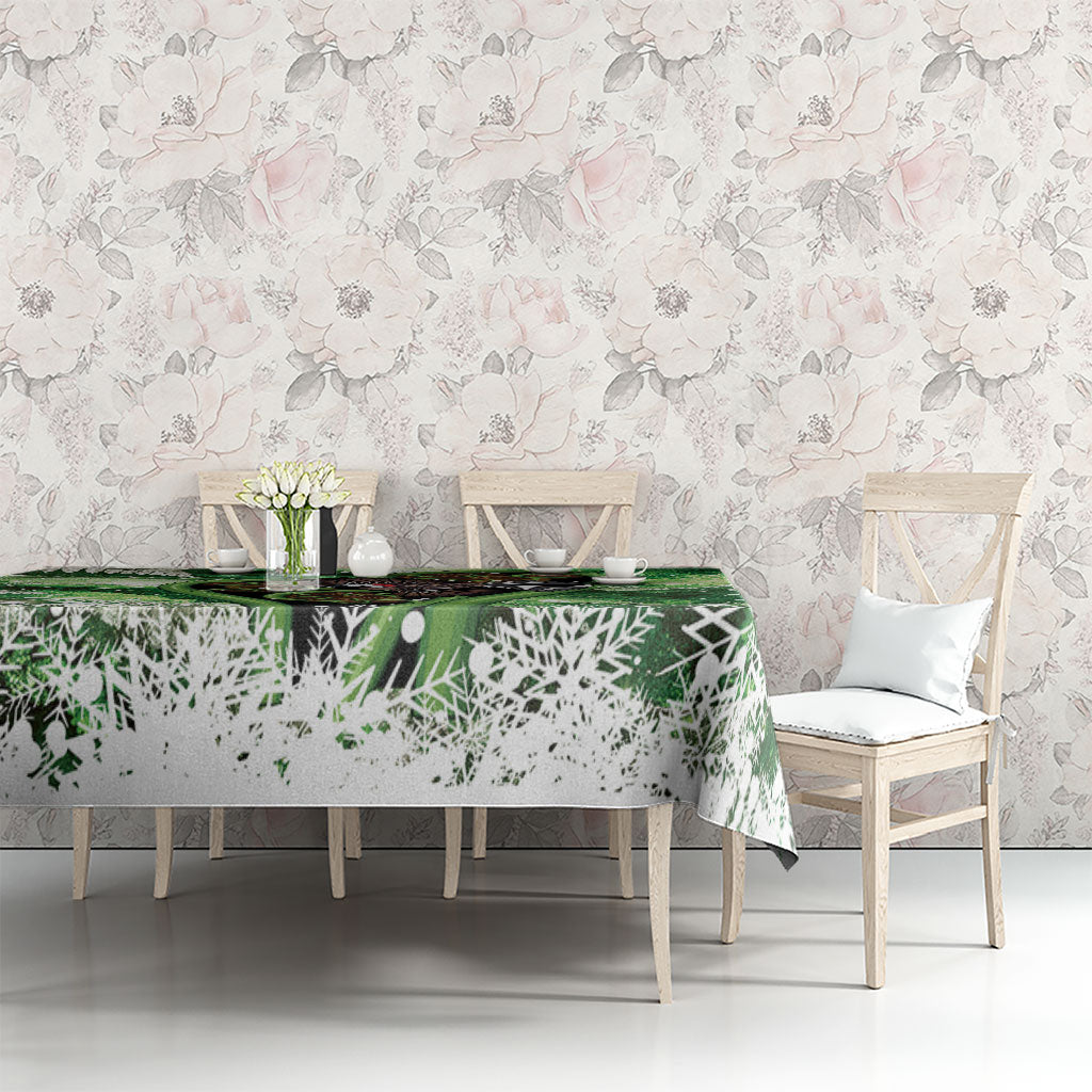 Piwakawaka New Zealand Christmas In July Tablecloth NZ Aroha Koru Fern Marble Vibes LT14 - Polynesian Pride