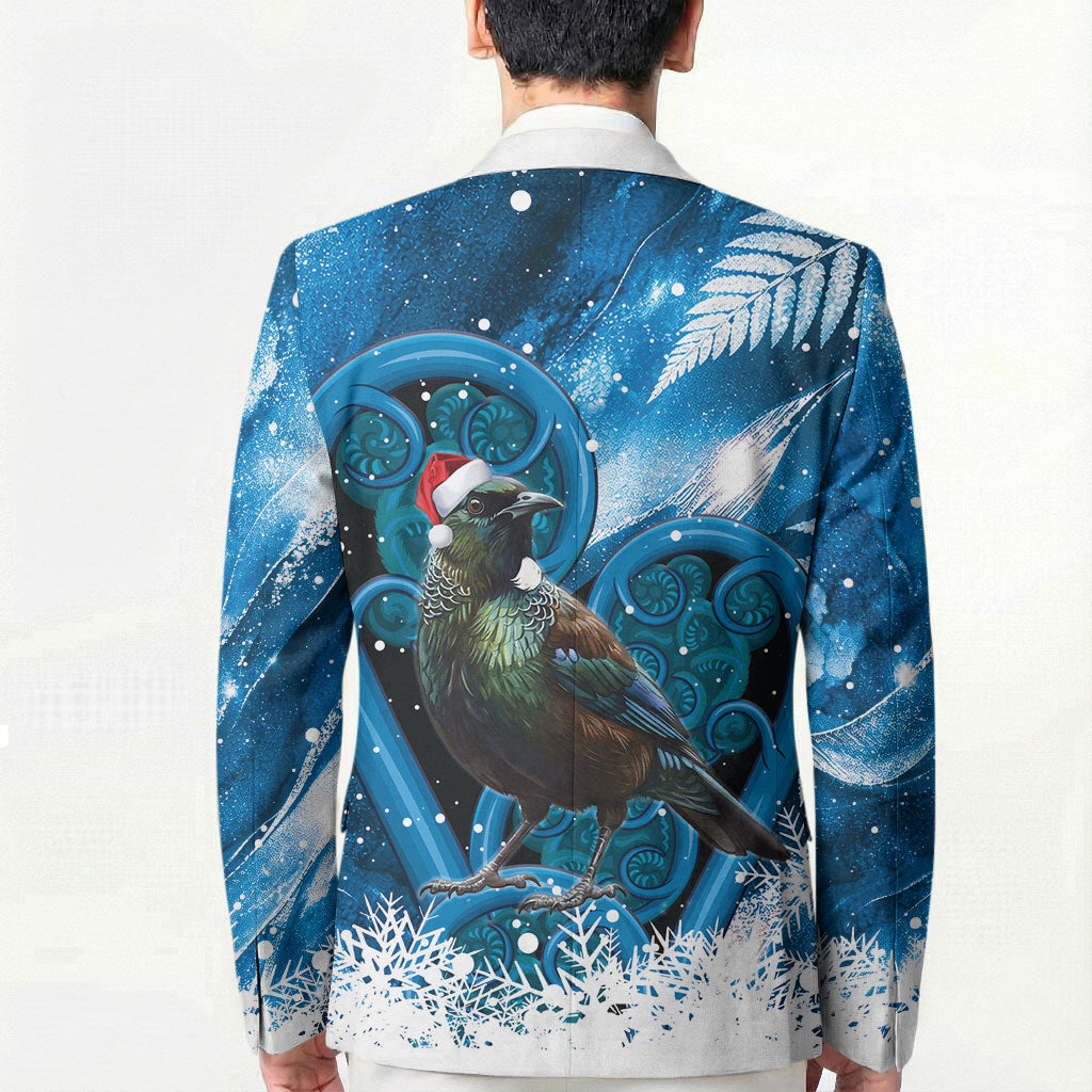 Tui Bird New Zealand Christmas In July Blazer NZ Aroha Koru Fern Marble Vibes LT14 - Polynesian Pride