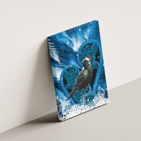 Tui Bird New Zealand Christmas In July Canvas Wall Art NZ Aroha Koru Fern Marble Vibes LT14 - Polynesian Pride