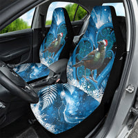 Tui Bird New Zealand Christmas In July Car Seat Cover NZ Aroha Koru Fern Marble Vibes LT14 - Polynesian Pride