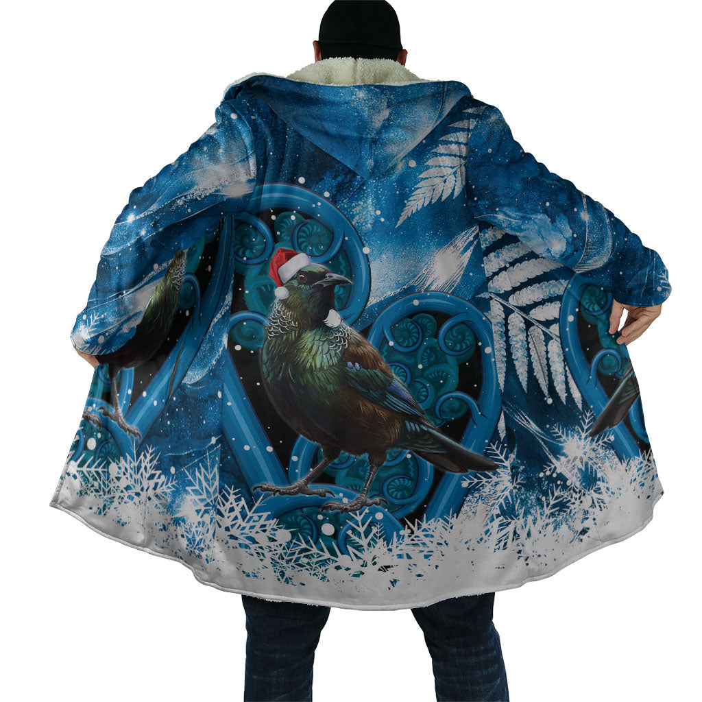 Tui Bird New Zealand Christmas In July Cloak NZ Aroha Koru Fern Marble Vibes LT14 - Polynesian Pride
