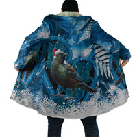 Tui Bird New Zealand Christmas In July Cloak NZ Aroha Koru Fern Marble Vibes LT14 - Polynesian Pride