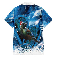 Tui Bird New Zealand Christmas In July Hawaiian Shirt NZ Aroha Koru Fern Marble Vibes LT14 - Polynesian Pride