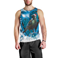 Tui Bird New Zealand Christmas In July Men Tank Top NZ Aroha Koru Fern Marble Vibes LT14 - Polynesian Pride