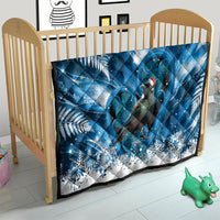 Tui Bird New Zealand Christmas In July Quilt NZ Aroha Koru Fern Marble Vibes LT14 - Polynesian Pride