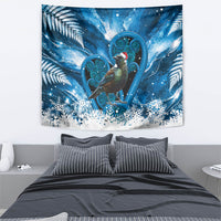 Tui Bird New Zealand Christmas In July Tapestry NZ Aroha Koru Fern Marble Vibes LT14 - Polynesian Pride