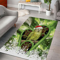 Kakapo New Zealand Christmas In July Area Rug NZ Aroha Koru Fern Marble Vibes LT14 - Polynesian Pride