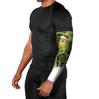Kakapo New Zealand Christmas In July Arm Sleeves NZ Aroha Koru Fern Marble Vibes LT14 - Polynesian Pride