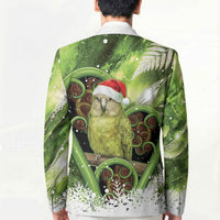 Kakapo New Zealand Christmas In July Blazer NZ Aroha Koru Fern Marble Vibes LT14 - Polynesian Pride