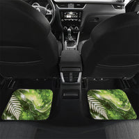 Kakapo New Zealand Christmas In July Car Mats NZ Aroha Koru Fern Marble Vibes LT14 Set 2pcs - Back Green - Polynesian Pride