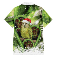 Kakapo New Zealand Christmas In July Family Matching Tank Maxi Dress and Hawaiian Shirt NZ Aroha Koru Fern Marble Vibes LT14 - Polynesian Pride