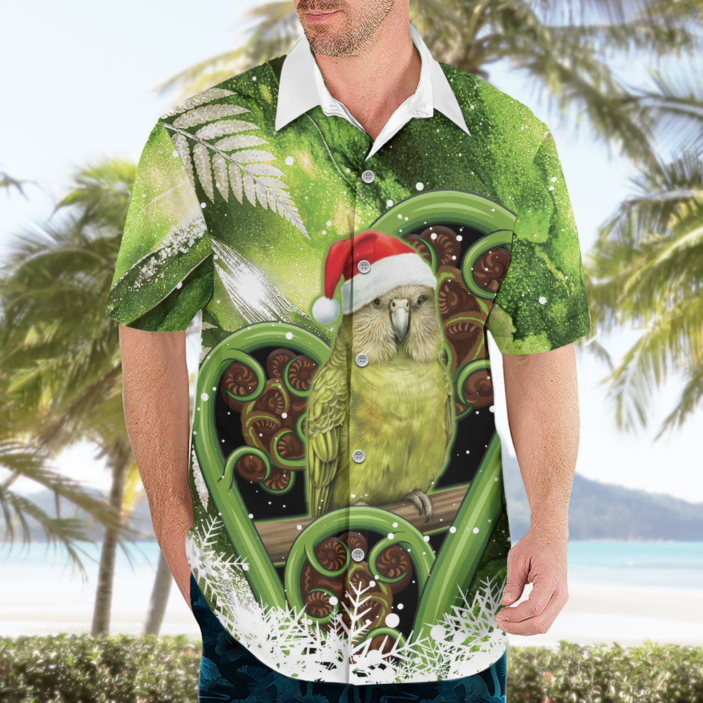 Kakapo New Zealand Christmas In July Hawaiian Shirt NZ Aroha Koru Fern Marble Vibes LT14 - Polynesian Pride