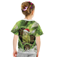 Kakapo New Zealand Christmas In July Kid T Shirt NZ Aroha Koru Fern Marble Vibes LT14 - Polynesian Pride