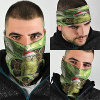Kakapo New Zealand Christmas In July Neck Gaiter NZ Aroha Koru Fern Marble Vibes LT14 - Polynesian Pride
