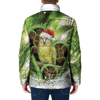 Kakapo New Zealand Christmas In July Padded Jacket NZ Aroha Koru Fern Marble Vibes LT14 - Polynesian Pride
