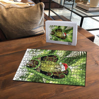 Kakapo New Zealand Christmas In July Puzzle NZ Aroha Koru Fern Marble Vibes LT14 - Polynesian Pride