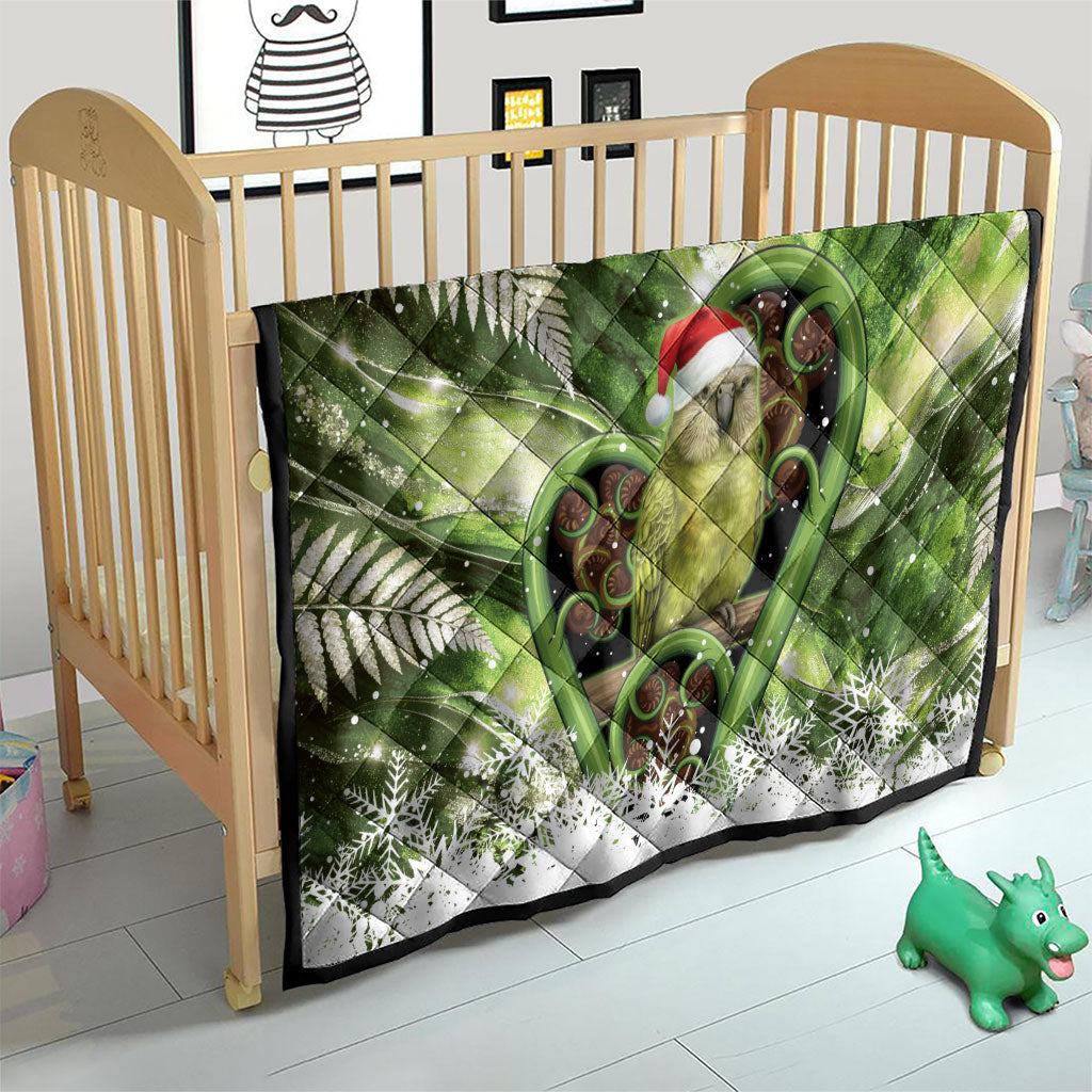 Kakapo New Zealand Christmas In July Quilt NZ Aroha Koru Fern Marble Vibes LT14 - Polynesian Pride