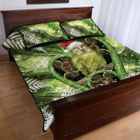Kakapo New Zealand Christmas In July Quilt Bed Set NZ Aroha Koru Fern Marble Vibes LT14 - Polynesian Pride