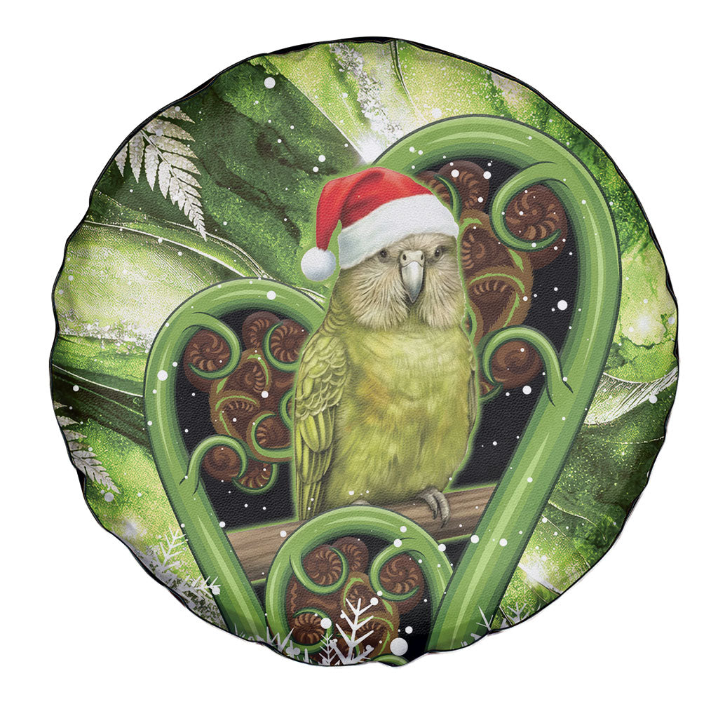 Kakapo New Zealand Christmas In July Spare Tire Cover NZ Aroha Koru Fern Marble Vibes LT14 - Polynesian Pride