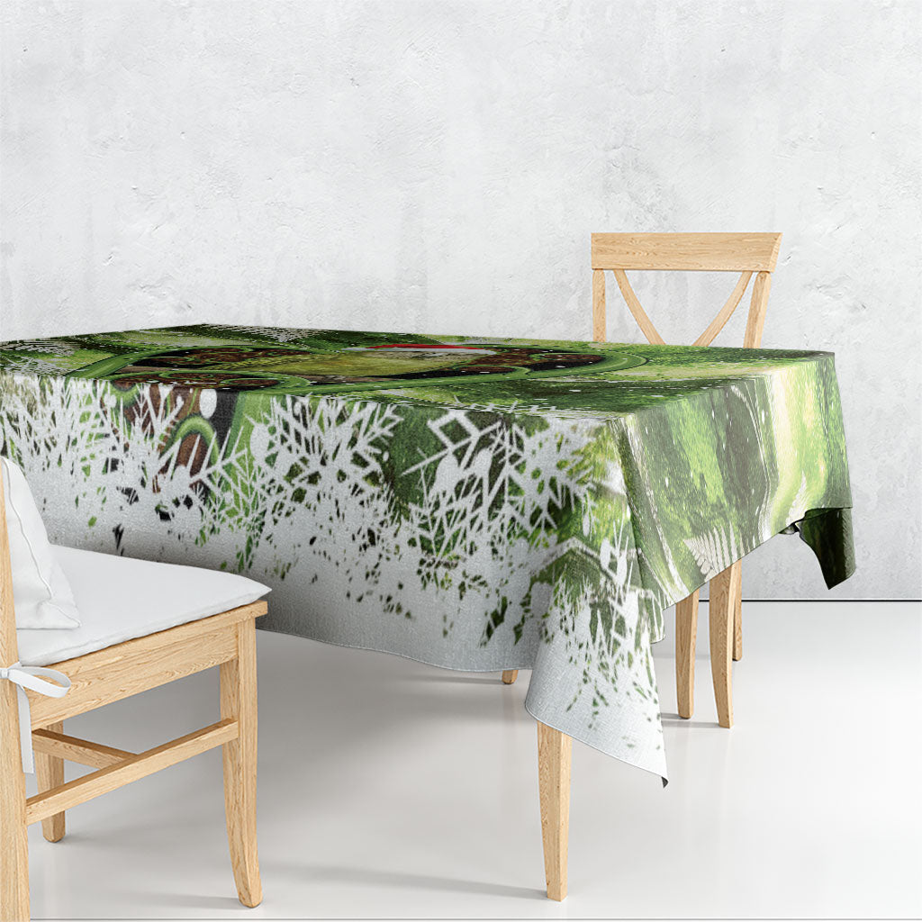 Kakapo New Zealand Christmas In July Tablecloth NZ Aroha Koru Fern Marble Vibes LT14 - Polynesian Pride