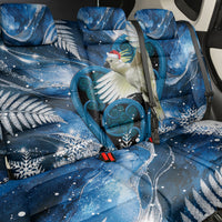 Sulphur-crested Cockatoo New Zealand Christmas In July Back Car Seat Cover NZ Aroha Koru Fern Marble Vibes LT14 - Polynesian Pride