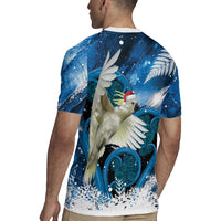 Sulphur-crested Cockatoo New Zealand Christmas In July Rugby Jersey NZ Aroha Koru Fern Marble Vibes LT14 - Polynesian Pride