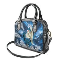 Sulphur-crested Cockatoo New Zealand Christmas In July Shoulder Handbag NZ Aroha Koru Fern Marble Vibes LT14 - Polynesian Pride