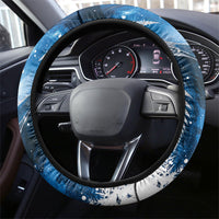 Sulphur-crested Cockatoo New Zealand Christmas In July Steering Wheel Cover NZ Aroha Koru Fern Marble Vibes LT14 - Polynesian Pride
