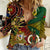 Vanuatu and Australia Women Casual Shirt Vanuatuan Polynesian Mix Aussie Aboriginal Art LT14 Female Black - Polynesian Pride