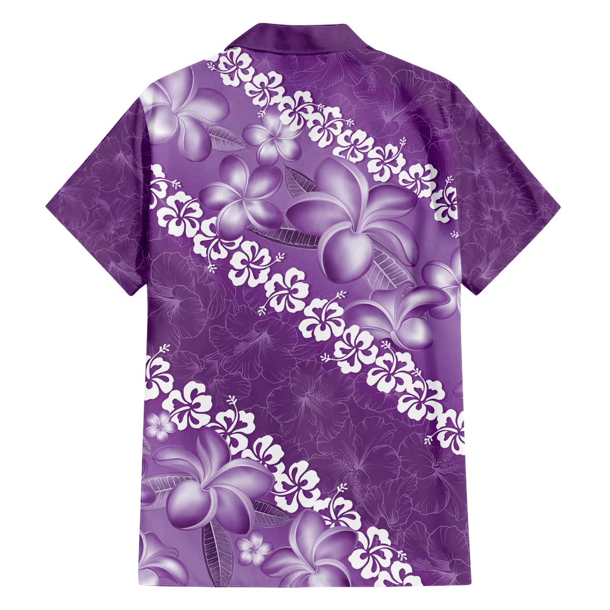 Vintage Purple Polynesia Family Matching Puletasi and Hawaiian Shirt Plumeria With Hibiscus Tropical Vibes LT14 - Polynesian Pride