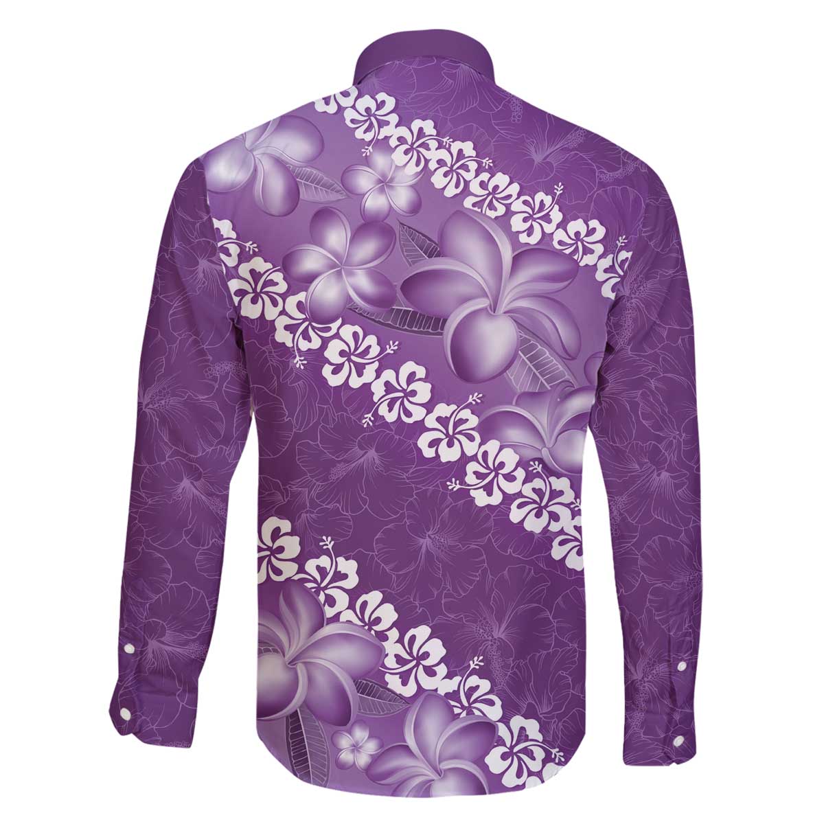 Vintage Purple Polynesia Family Matching Puletasi and Hawaiian Shirt Plumeria With Hibiscus Tropical Vibes LT14 - Polynesian Pride