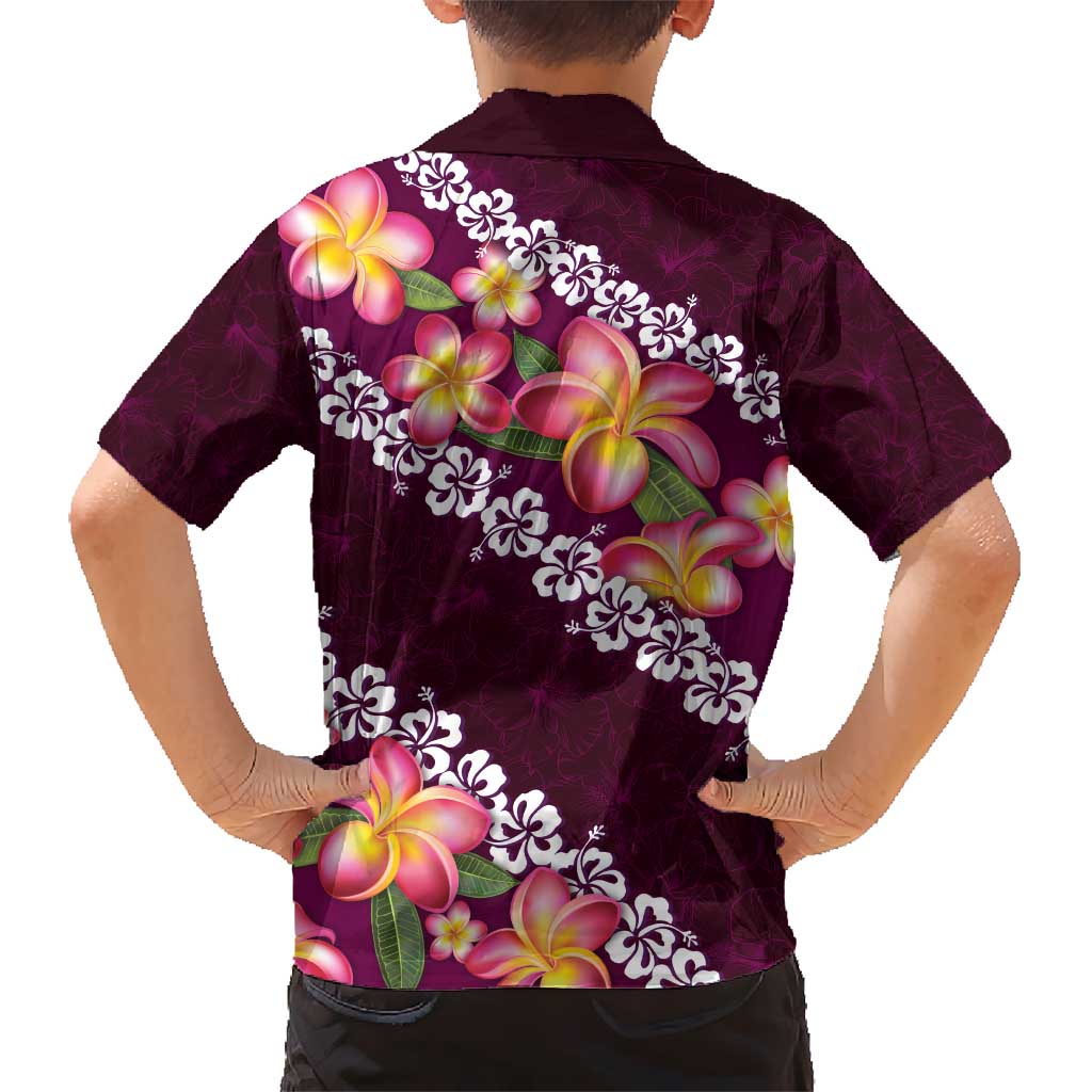Pink Polynesia Hawaiian Shirt Plumeria With Hibiscus Pattern Tropical Vibes LT14 - Polynesian Pride