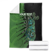 Personalised New Zealand Darts Blanket Aotearoa Maori Fern Mix Manaia Tattoo LT14 - Polynesian Pride