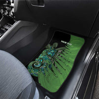 Personalised New Zealand Darts Car Mats Aotearoa Maori Fern Mix Manaia Tattoo LT14 - Polynesian Pride