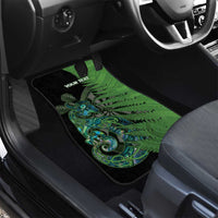 Personalised New Zealand Darts Car Mats Aotearoa Maori Fern Mix Manaia Tattoo LT14 - Polynesian Pride