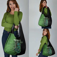 Personalised New Zealand Darts Grocery Bag Aotearoa Maori Fern Mix Manaia Tattoo LT14 - Polynesian Pride