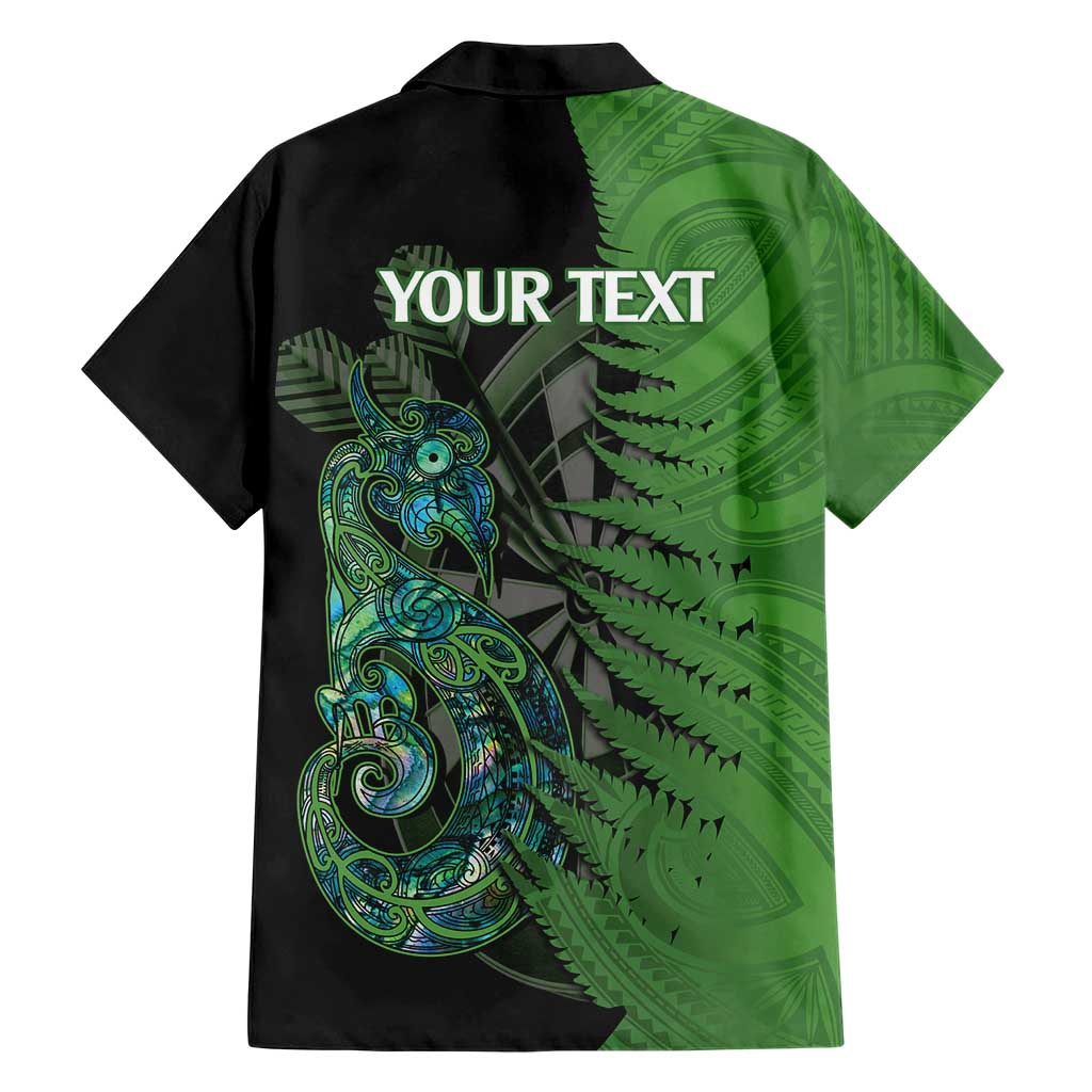 Personalised New Zealand Darts Hawaiian Shirt Aotearoa Maori Fern Mix Manaia Tattoo LT14 - Polynesian Pride
