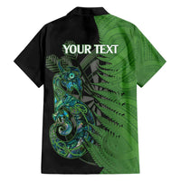 Personalised New Zealand Darts Hawaiian Shirt Aotearoa Maori Fern Mix Manaia Tattoo LT14 - Polynesian Pride