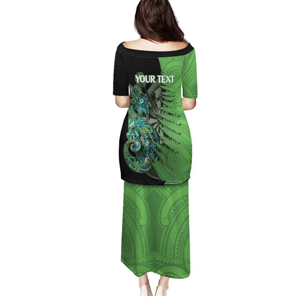 Personalised New Zealand Darts Puletasi Aotearoa Maori Fern Mix Manaia Tattoo LT14 - Polynesian Pride