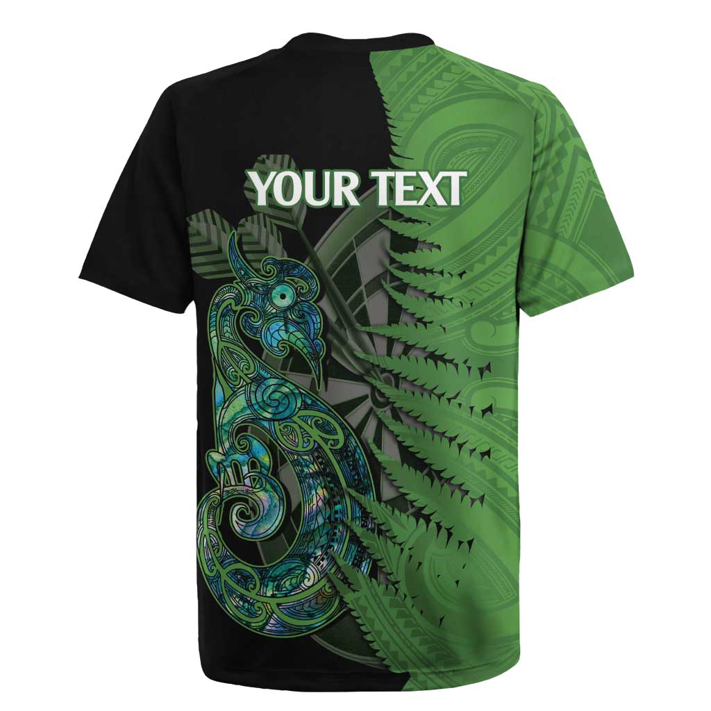 Personalised New Zealand Darts Rugby Jersey Aotearoa Maori Fern Mix Manaia Tattoo LT14 - Polynesian Pride