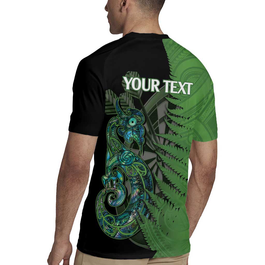 Personalised New Zealand Darts Rugby Jersey Aotearoa Maori Fern Mix Manaia Tattoo LT14 - Polynesian Pride