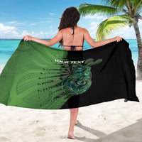 Personalised New Zealand Darts Sarong Aotearoa Maori Fern Mix Manaia Tattoo LT14 - Polynesian Pride