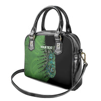 Personalised New Zealand Darts Shoulder Handbag Aotearoa Maori Fern Mix Manaia Tattoo LT14 - Polynesian Pride