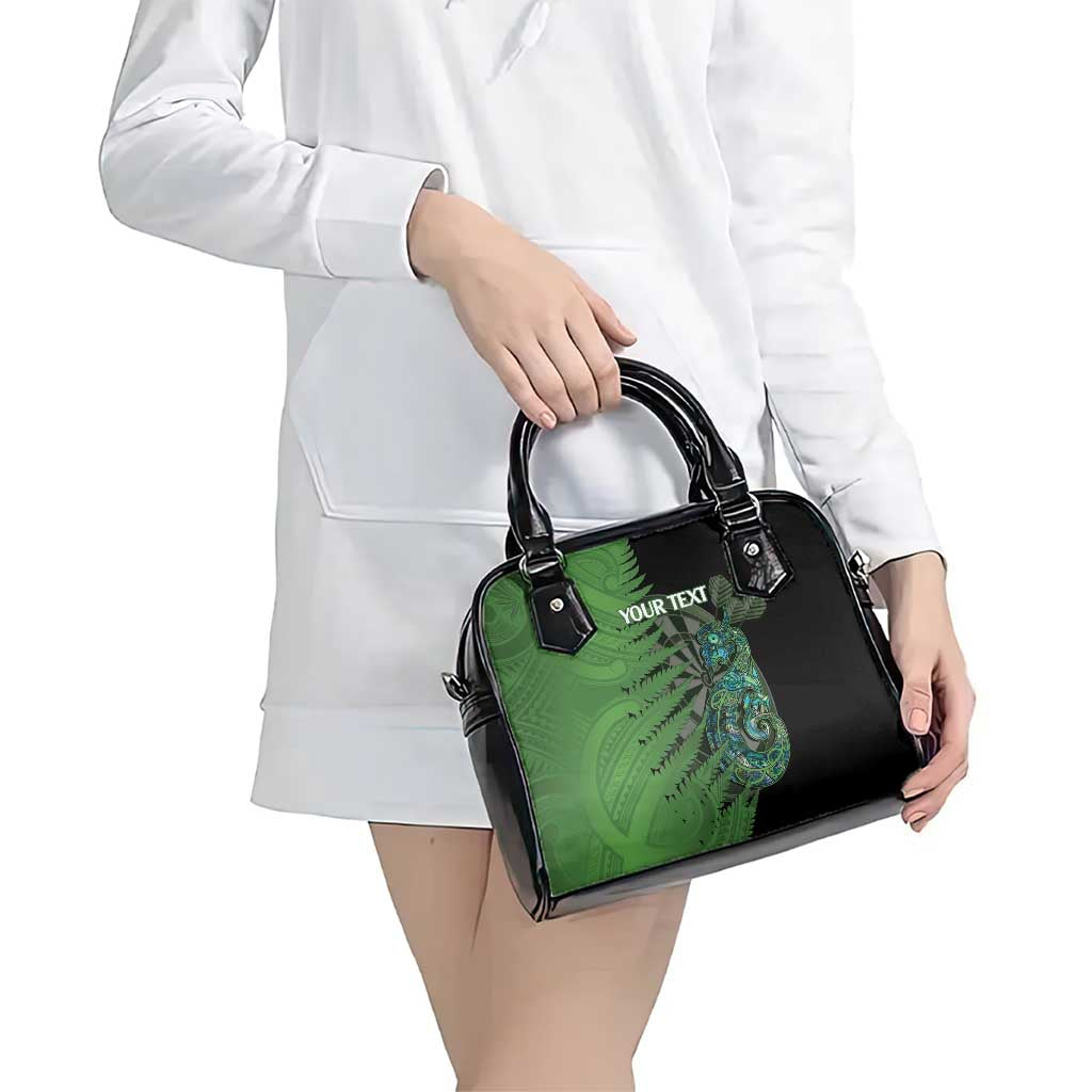 Personalised New Zealand Darts Shoulder Handbag Aotearoa Maori Fern Mix Manaia Tattoo LT14 - Polynesian Pride