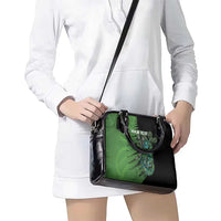 Personalised New Zealand Darts Shoulder Handbag Aotearoa Maori Fern Mix Manaia Tattoo LT14 - Polynesian Pride