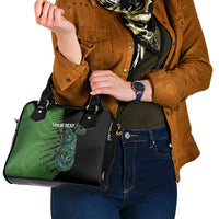Personalised New Zealand Darts Shoulder Handbag Aotearoa Maori Fern Mix Manaia Tattoo LT14 - Polynesian Pride